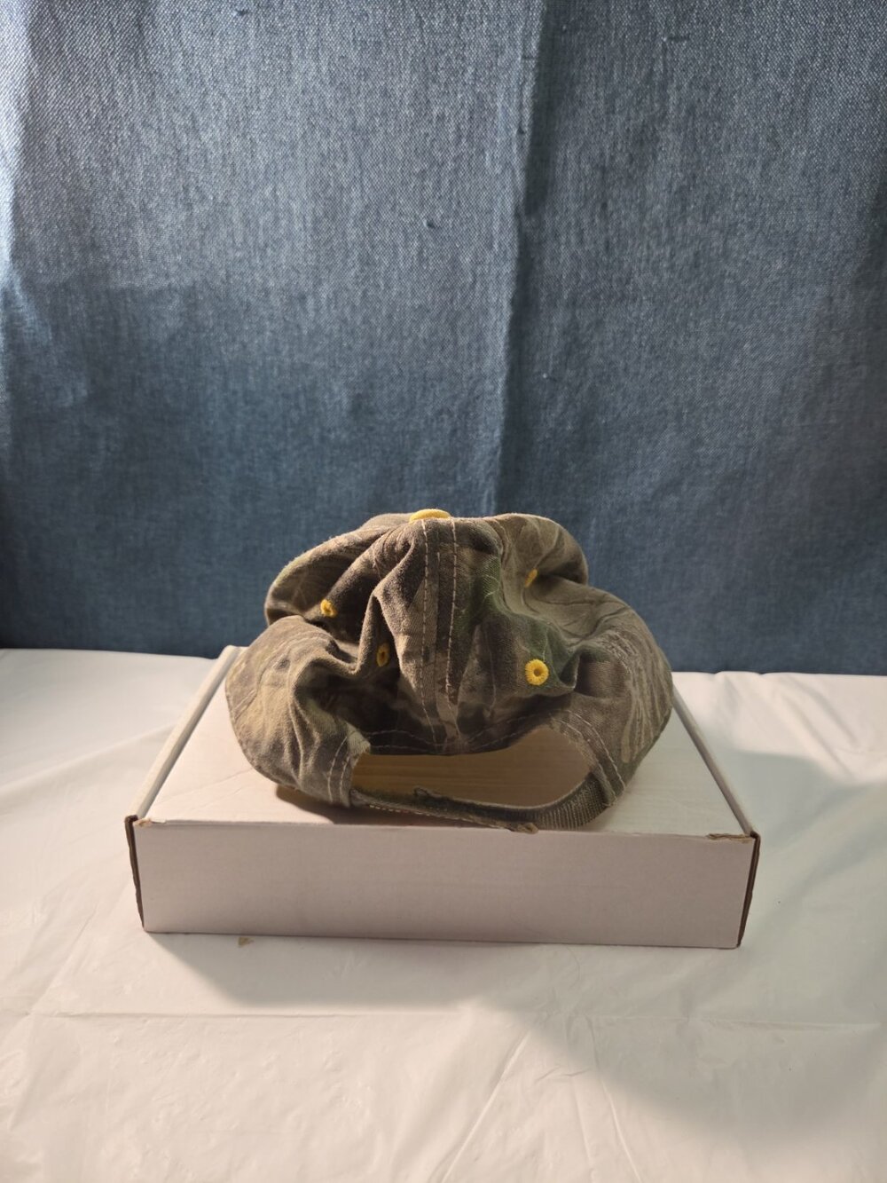 NASCAR Sprint Cup Series Camo Hat Yellow Underbill Adjustable Racing Cap Vintage - Picture 16 of 16